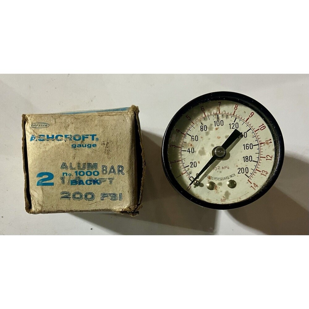 Vintage PSI Ashcroft Pressure Gage NOS NIB